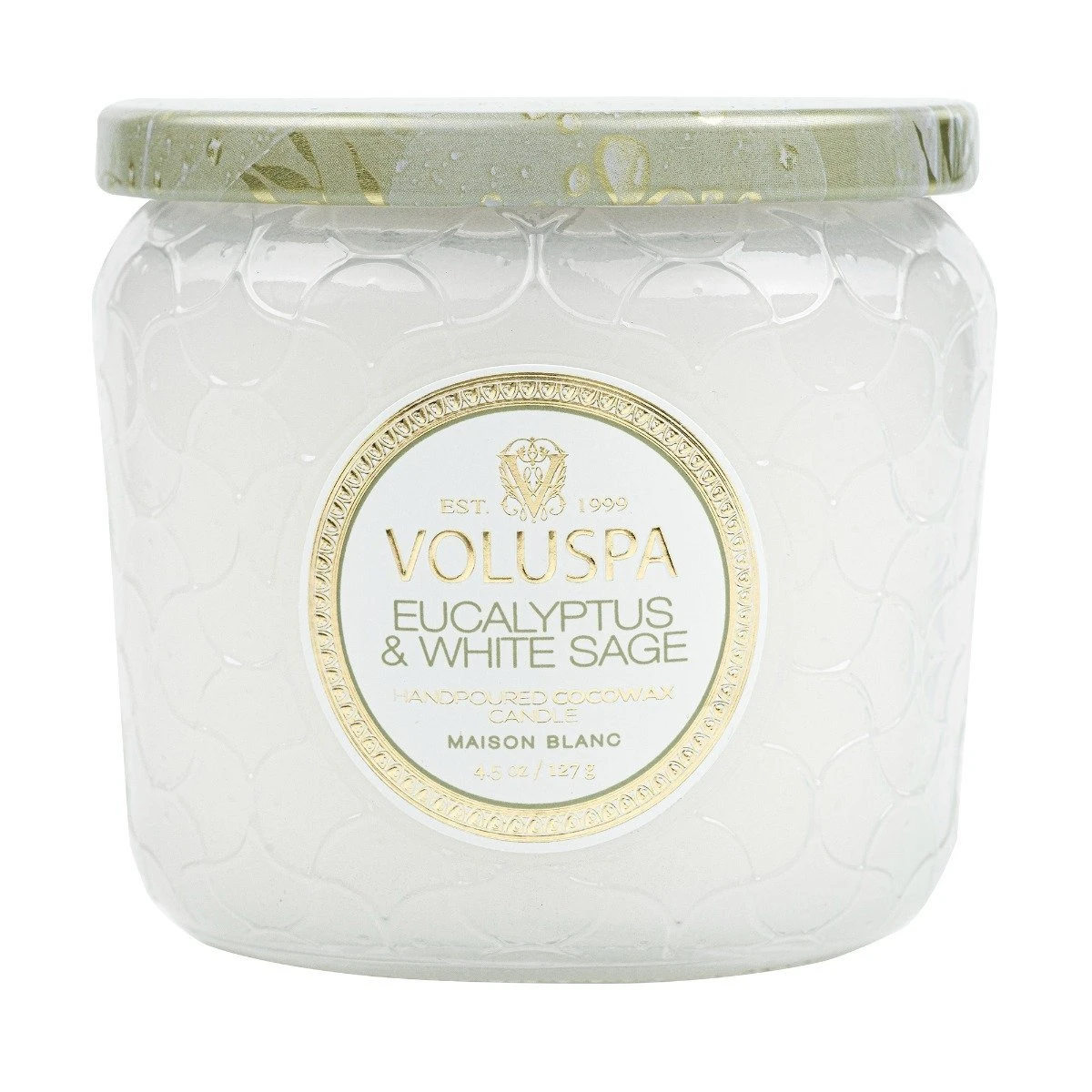Voluspa - Eucalyptus & White Sage Petite Jar Candle 1 Voluspa - Eucalyptus & White Sage Petite Jar Candle