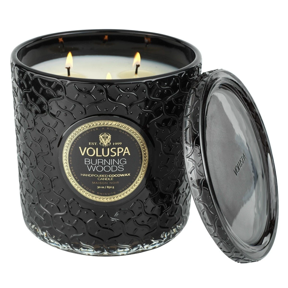 Voluspa - Burning Woods Luxe Candle 1 Voluspa - Burning Woods Luxe Candle