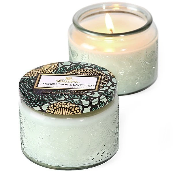 Voluspa - French Cade & Lavender Small Glass Jar Candle 1 Voluspa - French Cade & Lavender Small Glass Jar Candle