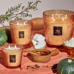 Voluspa - Spiced Pumpkin Latte 2 Wick Hearth Candle -Voluspa Sales Store ho21 ing 73621 73821 72821 web