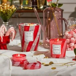 Voluspa - Crushed Candy Cane Travel Tin Candle 11 Voluspa - Crushed Candy Cane Travel Tin Candle -Voluspa Sales Store ho21 lf 5406 5436 5416 web