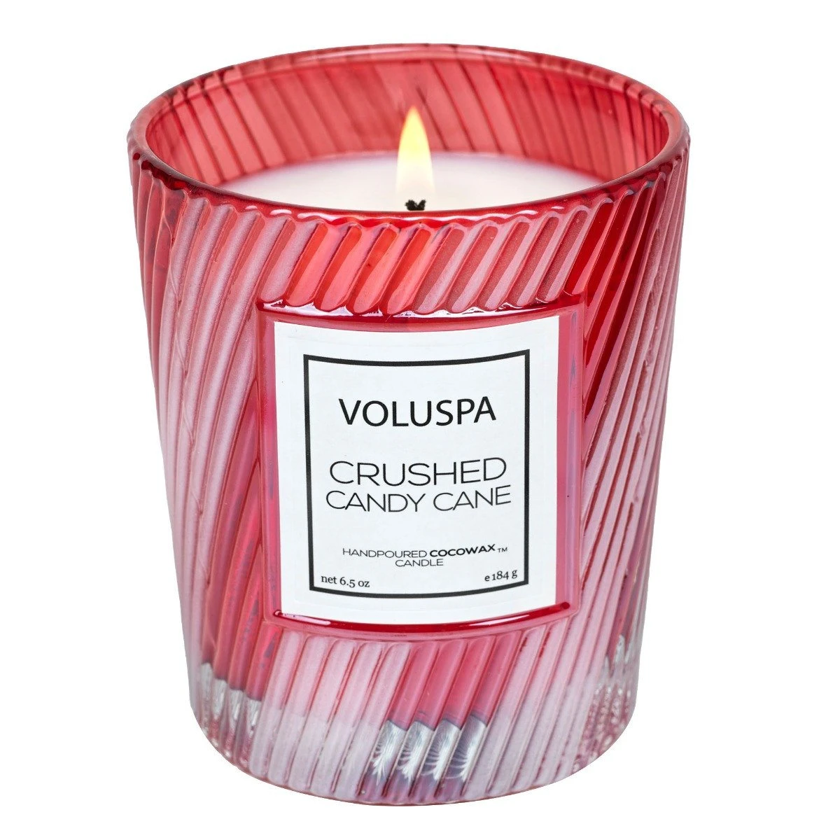 Voluspa - Crushed Candy Cane Classic Candle 2 Voluspa - Crushed Candy Cane Classic Candle - Image 2