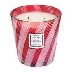 Voluspa - Crushed Candy Cane 3 Wick Hearth Candle