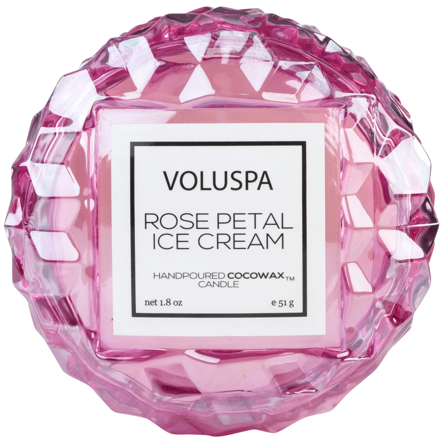 Voluspa Rose Petal Ice Cream - Macaron Candle 1 Voluspa Rose Petal Ice Cream - Macaron Candle