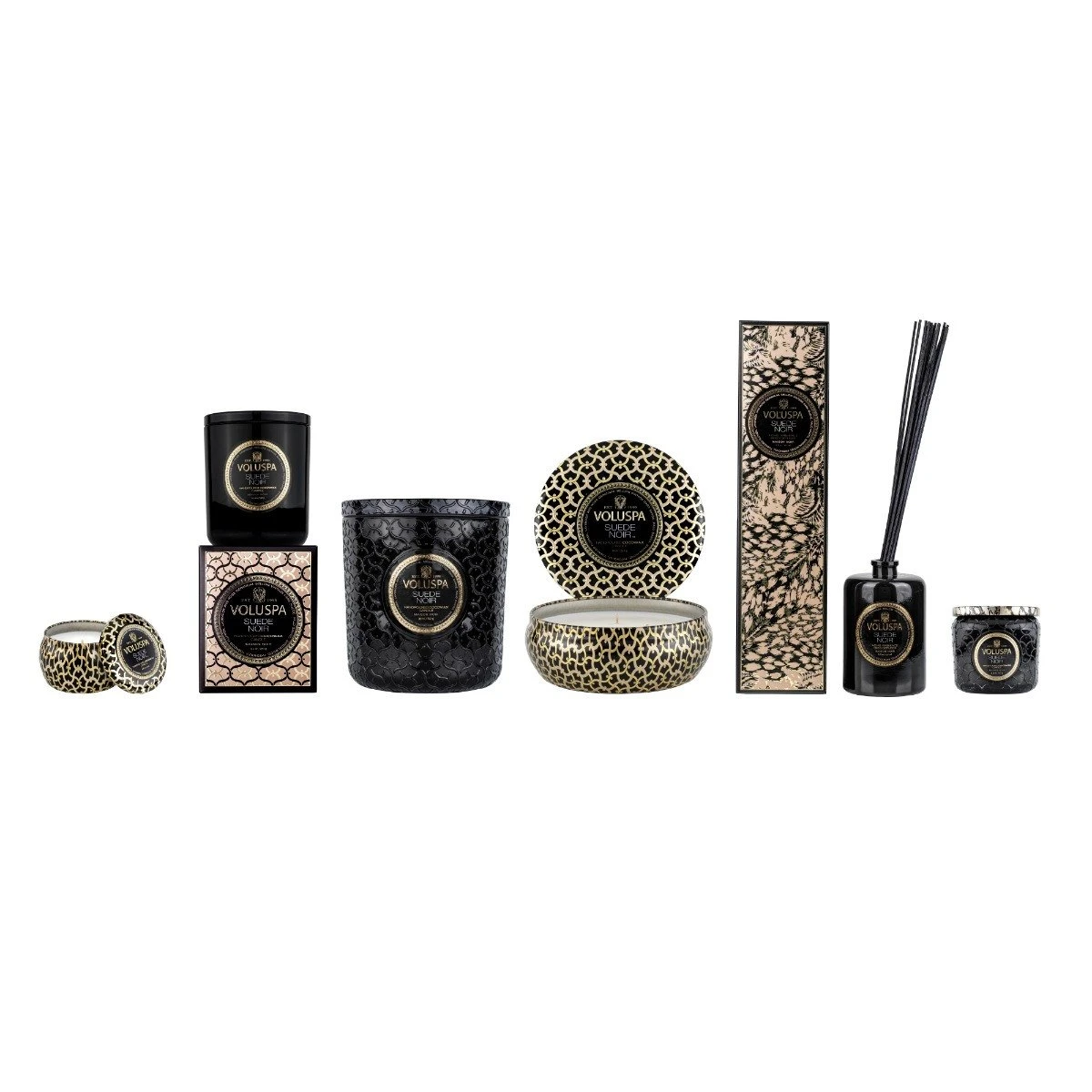 Voluspa - Suede Noir Petite Jar Candle 4 Voluspa - Suede Noir Petite Jar Candle - Image 4