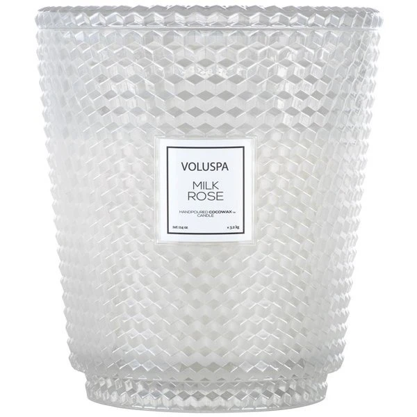 Voluspa - Milk Rose 5 Wick Hearth Candle 1 Voluspa - Milk Rose 5 Wick Hearth Candle