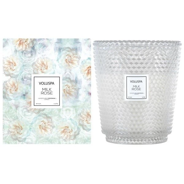 Voluspa - Milk Rose 5 Wick Hearth Candle 2 Voluspa - Milk Rose 5 Wick Hearth Candle - Image 2