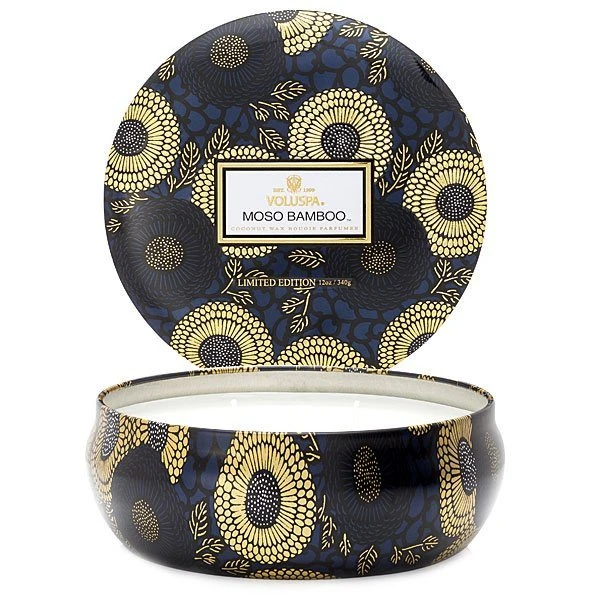 Voluspa - Moso Bamboo 3 Wick Tin Candle 1 Voluspa - Moso Bamboo 3 Wick Tin Candle
