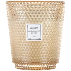 Voluspa Bergamot Rose - 5 Wick Hearth Candle