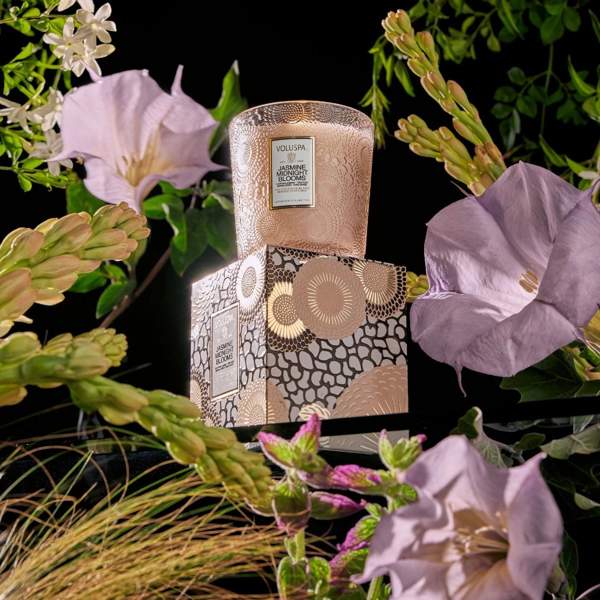 Voluspa - Jasmine Midnight Blooms Classic Candle 3 Voluspa - Jasmine Midnight Blooms Classic Candle - Image 3