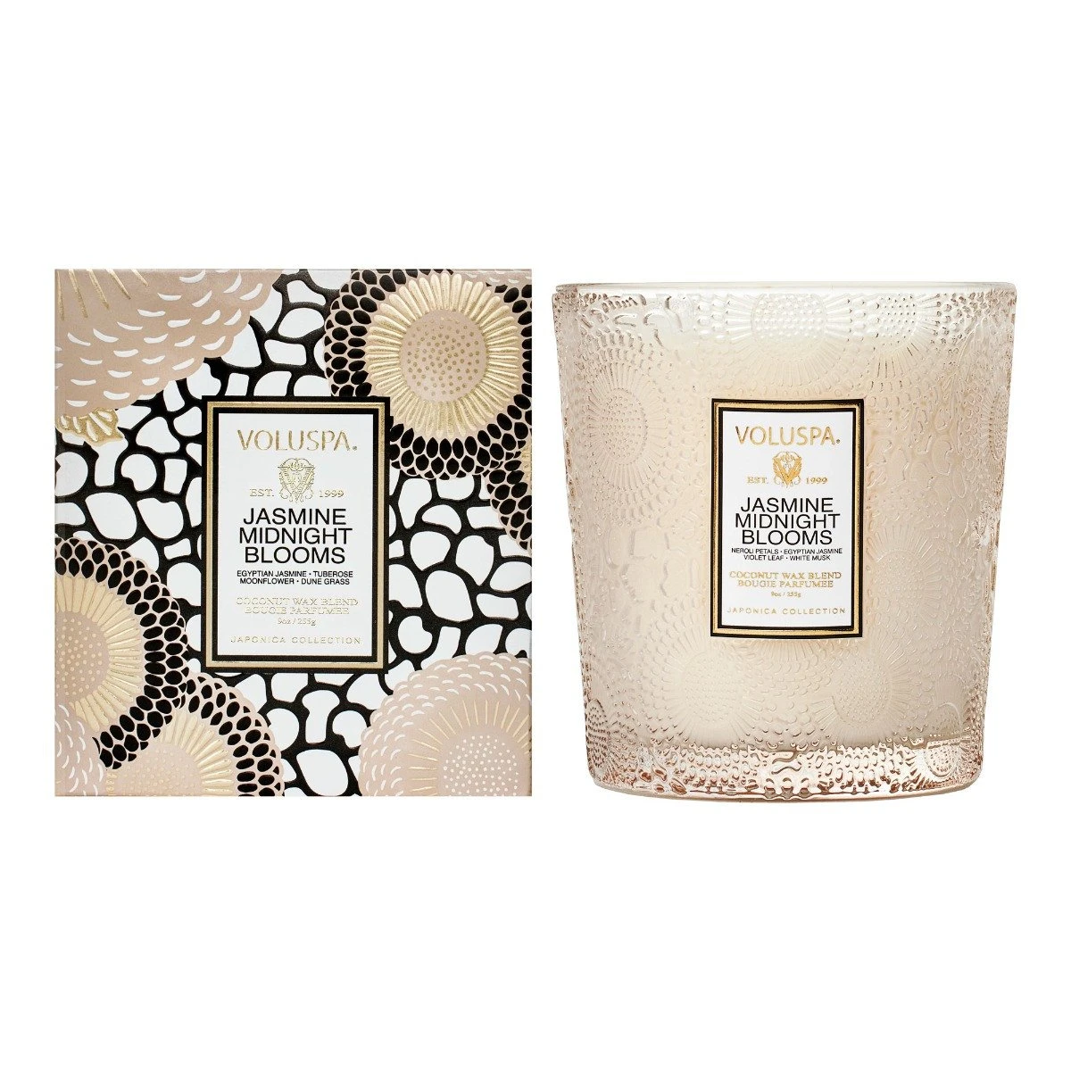 Voluspa - Jasmine Midnight Blooms Classic Candle 1 Voluspa - Jasmine Midnight Blooms Classic Candle