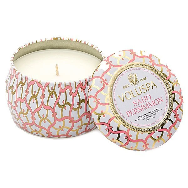 Voluspa - Saijo Persimmon Mini Tin Candle 1 Voluspa - Saijo Persimmon Mini Tin Candle