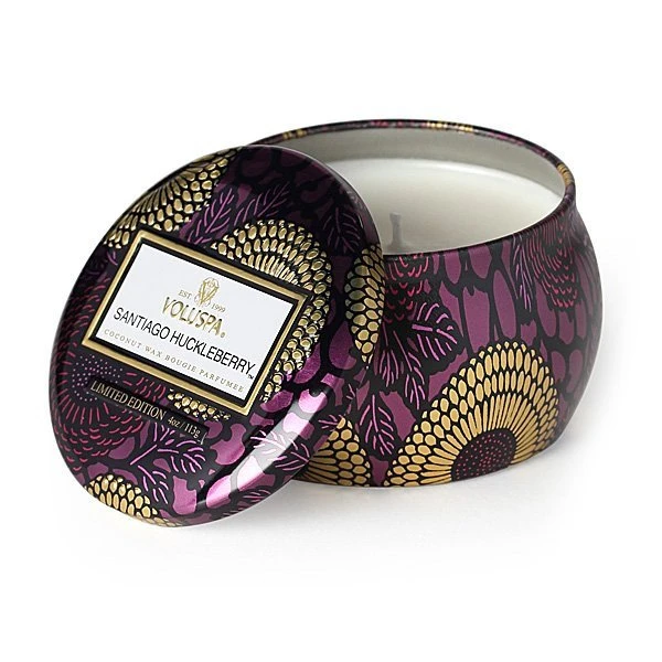 Voluspa - Santiago Huckleberry Travel Tin Candle 1 Voluspa - Santiago Huckleberry Travel Tin Candle