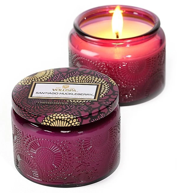 Voluspa - Santiago Huckleberry Small Glass Jar Candle 1 Voluspa - Santiago Huckleberry Small Glass Jar Candle