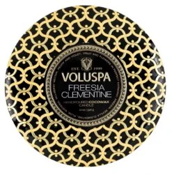 Voluspa - Freesia Clementine 3 Wick Tin Candle -Voluspa Sales Store screen shot 2021 03 13 at 10.45.53 am
