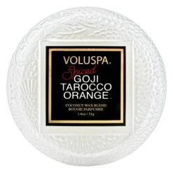 Voluspa Spiced Goji Tarocco Orange - Macaron Candle