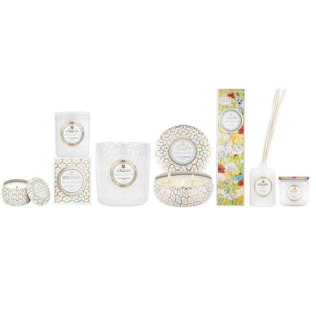Voluspa - Wildflowers 3 Wick Tin Candle 8 Voluspa - Wildflowers 3 Wick Tin Candle - Image 8